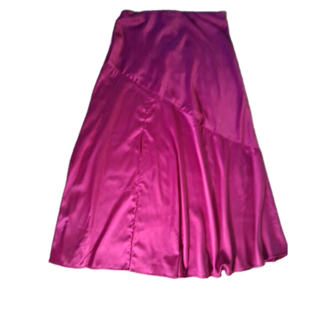 Easel Skirt Women's Small Pink Elastic Waist  Front Slit